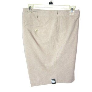 Roundtree & Yorke NEW Size 40 7" Inseam Beige Shorts Performance Golf Flat Front